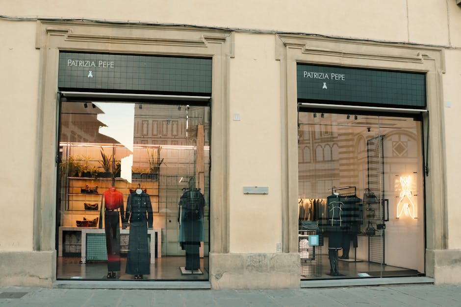 Patrizia Pepe fashion store in Florence, Italy showcasing stylish displays and modern architecture.